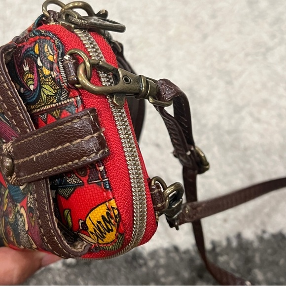 SakRoots Birds of Paradise Smartphone Wristlet Wallet Coated Canvas Print - Picture 4 of 10